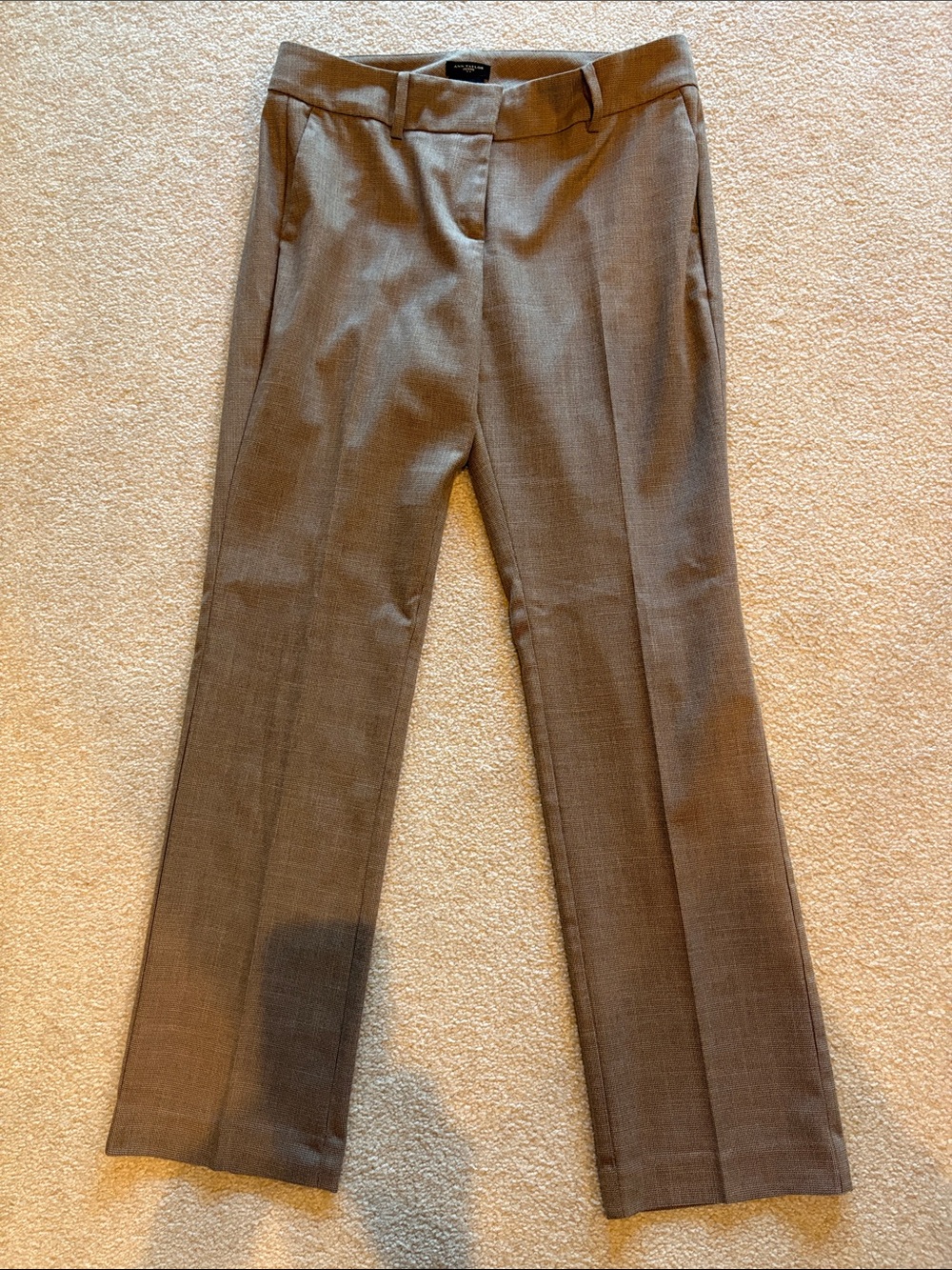 Ann Taylor Women’s Taupe Dress Pants - Classic Flat Front